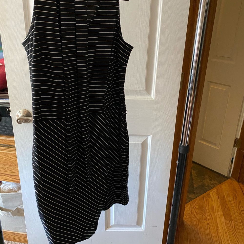 Wrap front dress